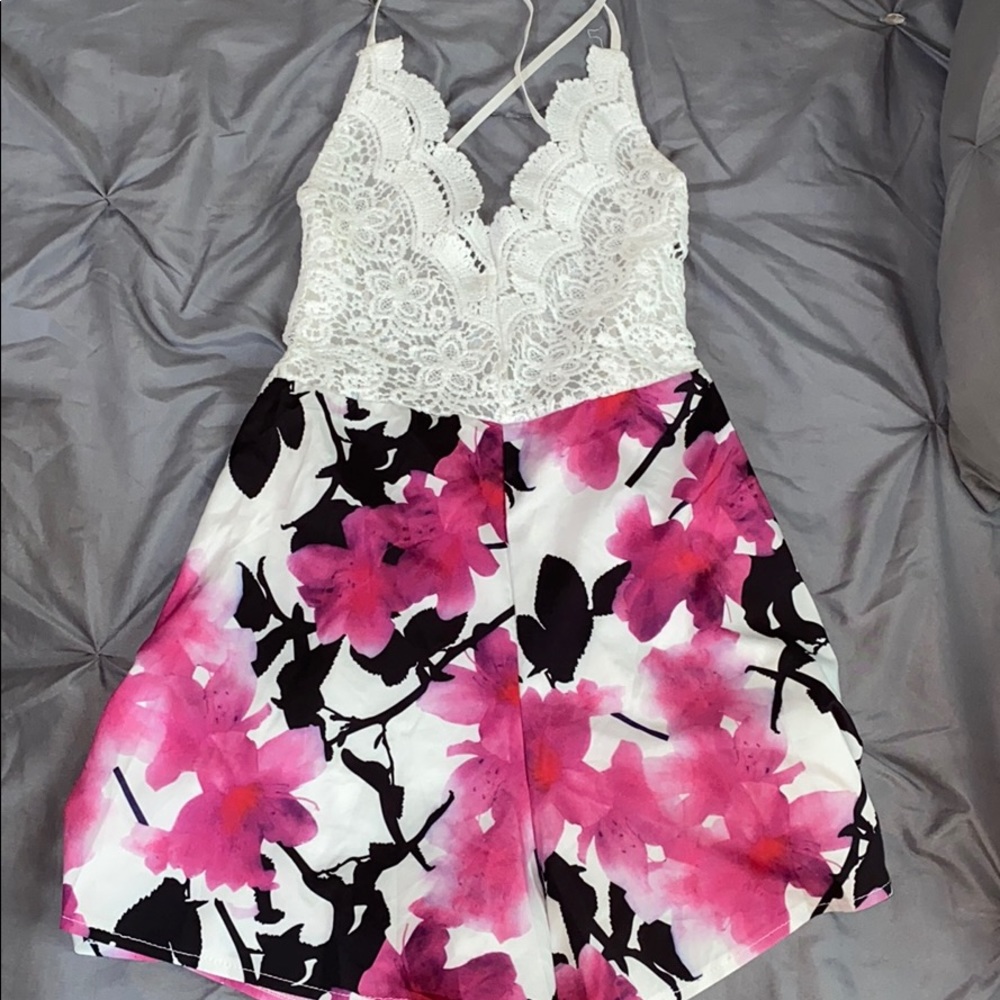 Backless romper